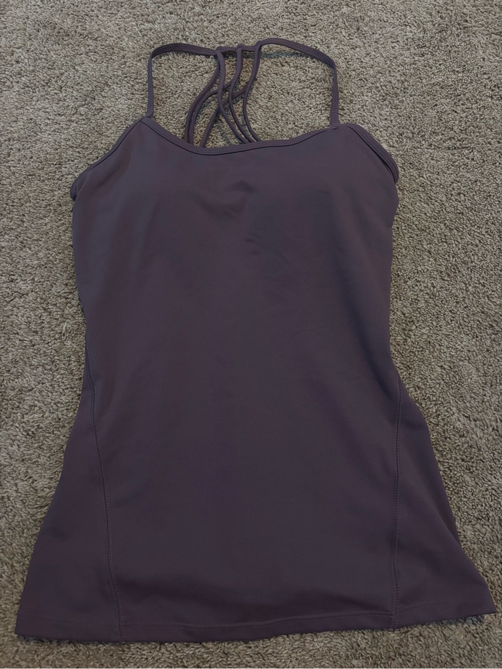 GAIAM Strappy Back Performance Tank - Plum